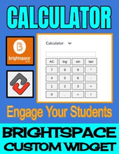 Load image into Gallery viewer, Calculator - Brightspace Custom Widget