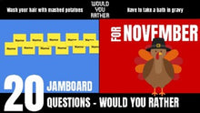 Load image into Gallery viewer, November Would You Rather JamBoard