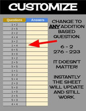 Load image into Gallery viewer, Christmas - Digital Pixel Art, Magic Reveal - SUBTRACTION - Google Sheets