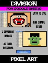 Load image into Gallery viewer, Halloween - Digital Pixel Art, Magic Reveal - DIVISION - Google Sheets