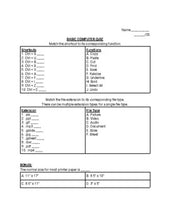 Load image into Gallery viewer, Basic Computer Quiz (Editable in Google Docs)