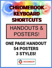 Load image into Gallery viewer, Chromebook Keyboard Shortcuts Posters