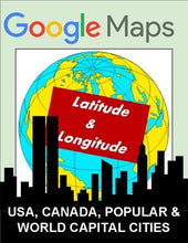 Load image into Gallery viewer, Latitude and Longitude: Cities Worksheet - Google Maps - Roombop