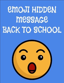 Emoji Secret Message Emoji Hidden Message - Back To School – Roombop