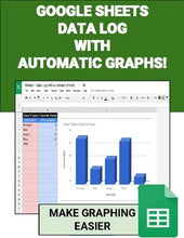 Load image into Gallery viewer, Google Sheets - Data Log with Automatic Graphs - Roombop