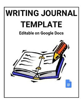 Writing Journal Template (Editable on Google Docs) - Roombop