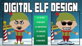 Digital Elf Design | Christmas Activity - Roombop