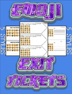 Emoji Exit Tickets - Roombop