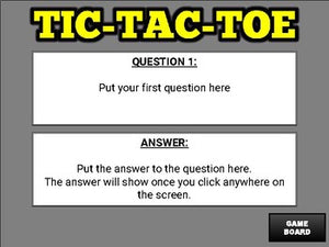 Tic Tac Toe Review (Google Slides Game Template) - Roombop