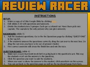 Review Racer (Google Slides Game Template) - Roombop