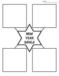 New Year Goals - Worksheets/Mind Maps - Roombop