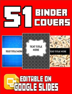 98 Binder Covers & Labels (Editable on Google Slides) - Roombop