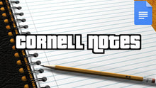 Load image into Gallery viewer, Cornell Notes (Editable in Google Docs) - Roombop