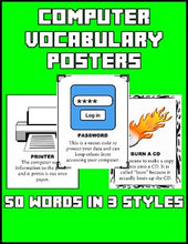 Load image into Gallery viewer, Computer Vocabulary Posters - Roombop