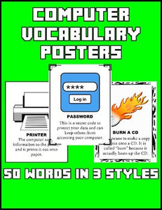 Computer Vocabulary Posters - Roombop