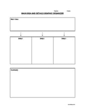 Load image into Gallery viewer, Main Idea and Details Graphic Organizer (Editable in Google Docs) - Roombop