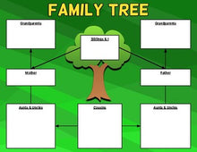 Load image into Gallery viewer, Family Tree Graphic Organizer Template (Editable in Google Slides) - Roombop