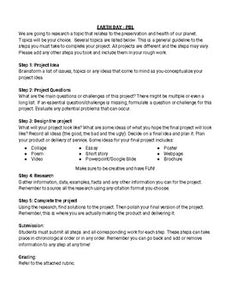 PBL: Earth Day (Editable in Google Docs) - Roombop