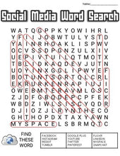 Load image into Gallery viewer, Social Media Word Search: 3 Difficulties - Roombop