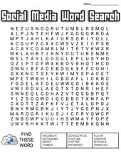 Load image into Gallery viewer, Social Media Word Search: 3 Difficulties - Roombop