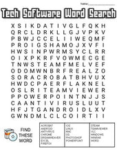 Load image into Gallery viewer, Tech Software Word Search: 3 Difficulties - Roombop