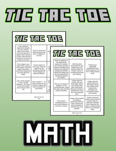 Math Tic-Tac-Toe (KG - Grade 5) - Roombop