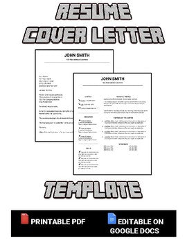 Resume & Cover Letter Template (Editable in Google Docs) - Roombop