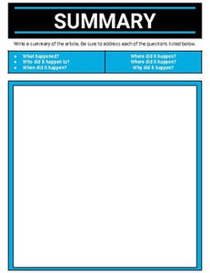 Current Evens Graphic Organizer (Editable in Google Slides) - Roombop