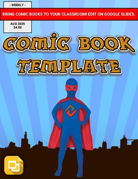 Comic Book Template (Editable in Google Slides) - Roombop