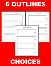 Load image into Gallery viewer, Printable Bookmark Templates (Editable in Google Slides) - Roombop
