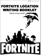 Load image into Gallery viewer, Fortnite Location Writing Booklet - Roombop