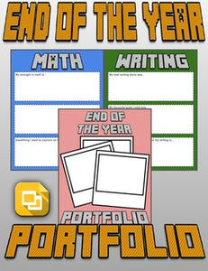 End of the Year Portfolio (Editable in Google Slides) - Roombop