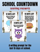 Load image into Gallery viewer, Last 15 Days of School Writing Prompt Countdown - Roombop