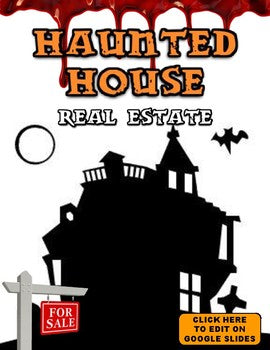 Haunted House Real Estate: Writing Activity (Edit in Google Slides) - Roombop