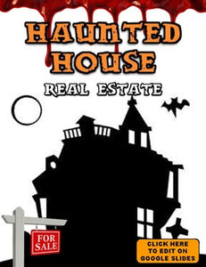 Haunted House Real Estate: Writing Activity (Edit in Google Slides) - Roombop
