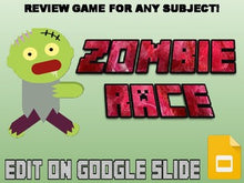 Load image into Gallery viewer, Zombie Race Review Game (Editable in Google Slides) - Roombop