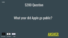 Load image into Gallery viewer, Steve Jobs Apple Jeopardy (Google Slides) - Roombop