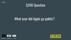 Steve Jobs Apple Jeopardy (Google Slides) - Roombop