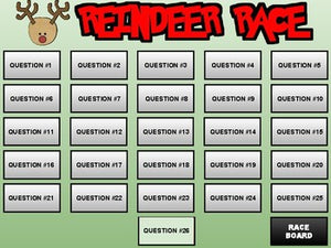 Reindeer Race Review Game (Google Slides) - Roombop