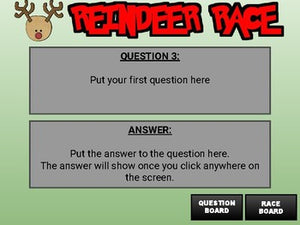 Reindeer Race Review Game (Google Slides) - Roombop