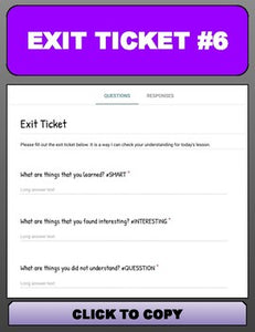 Digital Exit Tickets with Google Forms - Roombop