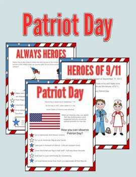 Patriot Day September 11: Handouts & Activity - Roombop