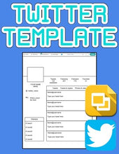 Load image into Gallery viewer, Twitter Template (Editable on Google Slides) - Roombop