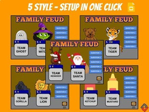 Family Feud Game (Google Slides Template) - Roombop