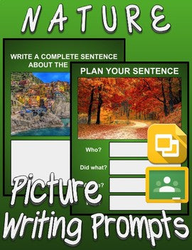 Nature Picture Prompt Writing (Google Classroom) - Roombop