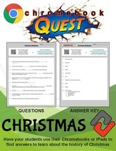 Load image into Gallery viewer, Christmas WebQuest - Engaging Internet Activity (Edit on Google Slides) - Roombop