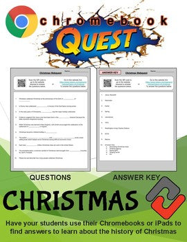 Christmas WebQuest - Engaging Internet Activity (Edit on Google Slides) - Roombop