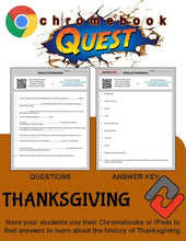 Load image into Gallery viewer, Thanksgiving WebQuest - Engaging Internet Activity (Edit on Google Slides) - Roombop