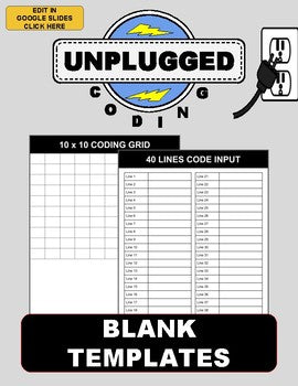 Unplugged Coding Blank Template - Roombop