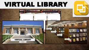 Virtual Library (Editable in Google Slides) Distance Learning - Roombop